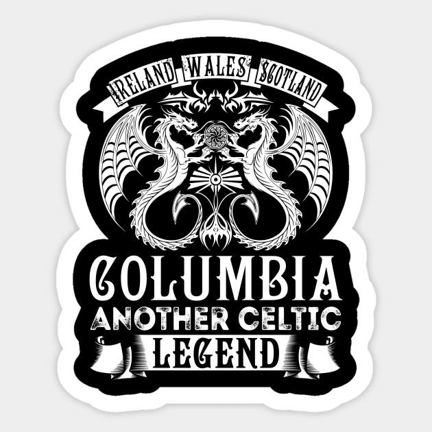 COLUMBIA Sticker by Albert Van
